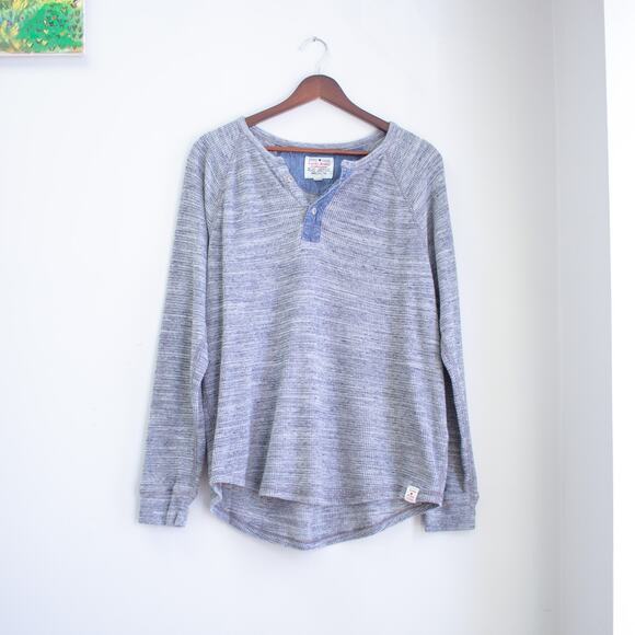 Lucky Brand Gray Henley Size Medium - Picture 1 of 6